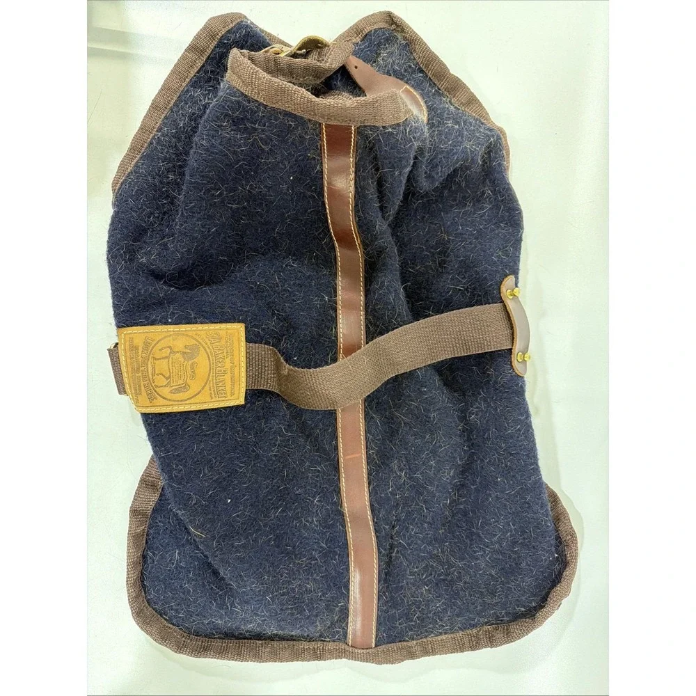5/A Baker Blanket Navy Wool Coat For Dog Or Miniature Horse? Size Large Rare